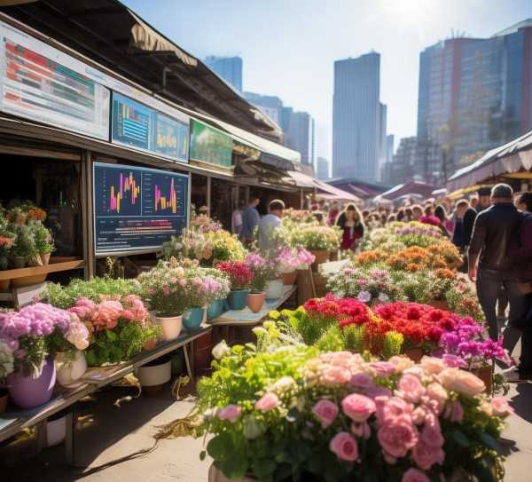 盆景花卉批发市场解析，动态走向与未来展望,鲜花盆景批发市场动态解析及未来趋势展望,鲜花盆景,第1张