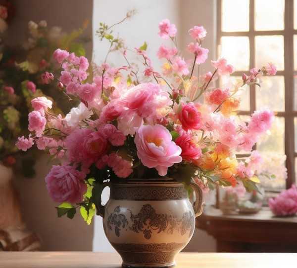 花艺美学，探索鲜花盆景插花的雅韵之美,赏心悦目，雅韵盎然—鲜花盆景插花艺术探析,鲜花盆景,第1张
