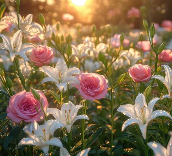 花语，纯洁生命赞歌,百合花的含义，纯洁爱情的象征，生命的赞歌,纯洁,花语,第1张