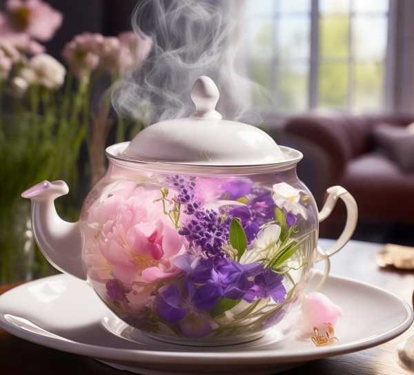 香茗美颜，花茶搭配指南，打造养生花茶时光,花茶与哪几种花搭配，打造养生美颜的香茗时光,玫瑰,茉莉,第1张