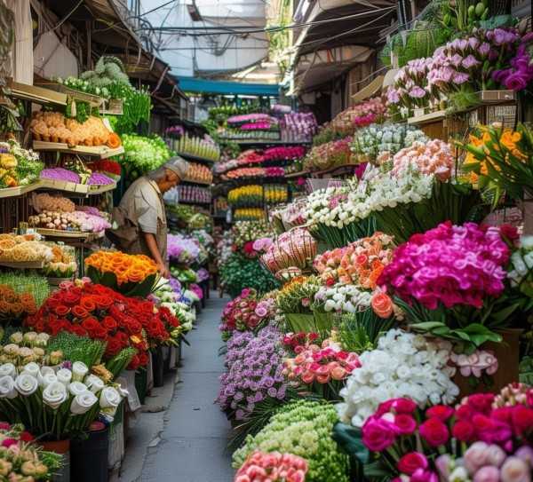 花卉市场进货攻略，揭秘低成本优质鲜花盆景采购渠道,揭秘花卉市场，卖鲜花盆景，如何找到进货便宜的优质渠道,玫瑰,鲜花盆景,第1张