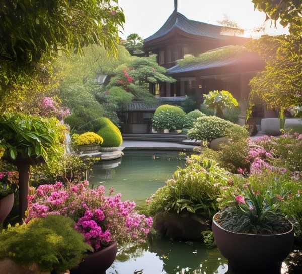 杭州园林艺术，鲜花盆景中的生活美学画卷,杭州鲜花盆景，园林艺术与生活美学相融的美丽画卷,鲜花盆景,生活美学,第1张