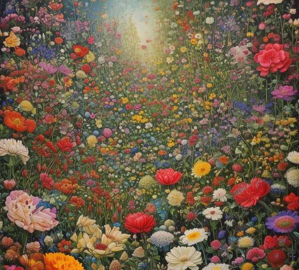 梦境花境奇观，揭秘梦见鲜花盆景的奇幻寓意,梦境中的绚烂画卷——探秘梦见鲜花盆景的奥秘,养护,生机,鲜花盆景,第1张