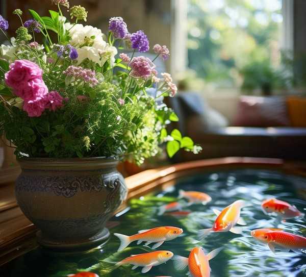 家居艺术三宝，鲜花、盆景、金鱼，共筑和谐生活美学,鲜花、盆景、金鱼—家居艺术三宝，打造和谐生活空间,养护,玫瑰,生机,第1张