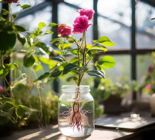 水培玫瑰生根秘诀，揭秘玫瑰水培生长周期奥秘,玫瑰花水培生根指南，揭秘水培玫瑰生长时间之谜,养护,玫瑰,第1张